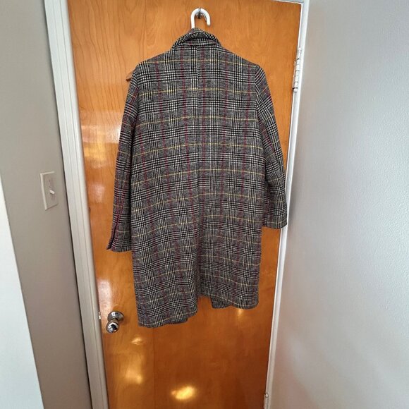 Manteau long à carreaux Topshop – Topshop long checked coat - Picture 2 of 2